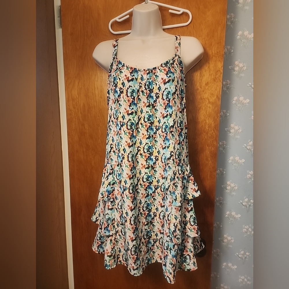 Bebop Size Small Multicolor Mini Sundress Sleeveless